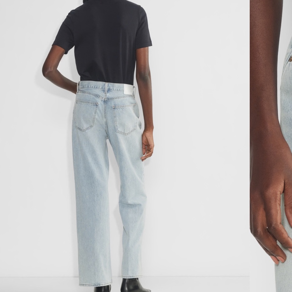 Denim Forum High Rise Denim Jeans - Light Blue - Picture 2 of 7